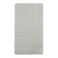 Tapis de douche antidérapant de 67,7 x 38,5 cm à carreaux gris