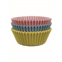 Capsules pour cupcakes en couleurs pastel - PME - 60 unités