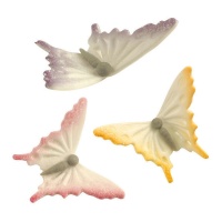 Figurines en sucre de Papillons de 5,7 x 4,2 cm - Dekora - 24 unités