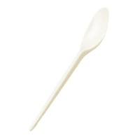 16,7 cm cuillères en plastique crème - 25 pcs.