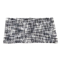 Tapis de bain de 75 x 50 cm en maille sombre