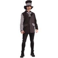 Costume de Chapelier Fou Noir pour Homme