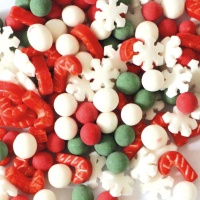 Paillettes de Noël Sucrées 3D de 42 g - Scrapcooking