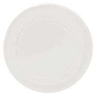 Assiettes en carton blanc de 23 cm - 25 unités