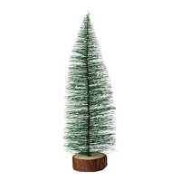 Arbre de Noël avec base en bois de 25 cm