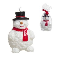 Bougie de Bonhomme de neige de 12 cm - 1 unité