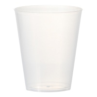 Verres de 465 ml en plastique transparent large - 10 unités