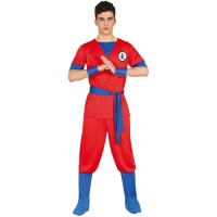 Costume de guerrier rouge pour jeunes