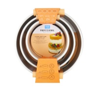 Moule rond en aluminium de 15,2, 20,3 et 25,4 cm - PME - 3 unités