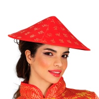 Chapeau rouge de japonais