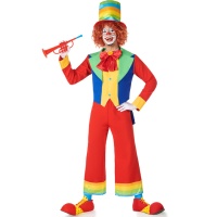 Déguisement de clown multicolore pour homme