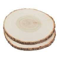 Tronc de bois de 18-21 cm - 2 unités