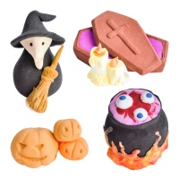 Figurines de sucre Halloween 3D de 3 à 8 cm - Dekora - 20 unités