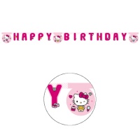 Guirlande Hello Kitty d'Anniversaire de 2 m