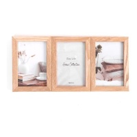 Cadre photo en bois pour 3 photos de 10 x 15 cm - DCasa