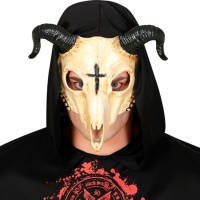 Masque de crâne de veau avec croix