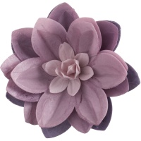 Gaufrette de fleur Water Lily lilas de 14 cm