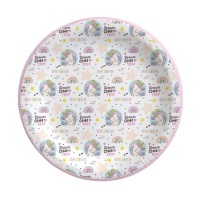 Assiettes Unicorns Dream de 18 cm 8 unités