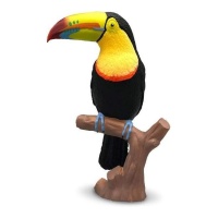 Figurine pour gâteau de toucan de 10 cm - 1 unité