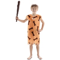 Déguisement de caveman orange pour enfant