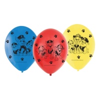 Ballons en latex de La Pat' Patrouille de 22,8 cm - Amscan - 6 unités