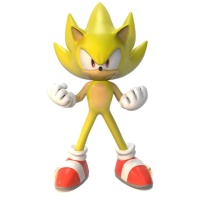 Figurine pour gâteau de Super Sonic de 9 cm