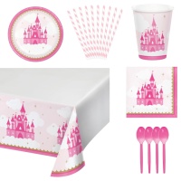 Pack pour fête de princesses - 8 personnes