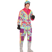 Costume de skieur avec un design coloré pour homme