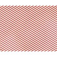 Papier cadeau à rayures rouges et dorées de 0,70 x 2 m