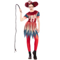 Déguisement de clown vintage pour femme