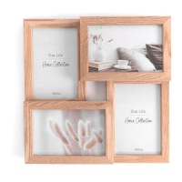 Cadre photo en bois pour 4 photos de 10 x 15 cm - DCasa