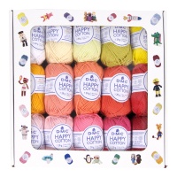 Pack de 30 pelotes Happy Cotton de 20 g - DMC