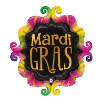 Ballon Mardi Gras Fancy Frame de 61 x 71 cm - Grabo