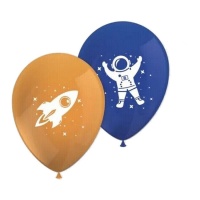 Ballons en latex d'astronaute de 28 cm - 8 unités