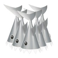 Chapeaux de Requin gris - 8 unités