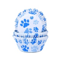 Capsules pour cupcakes empreintes de chien bleu - House of Marie - 50 unités