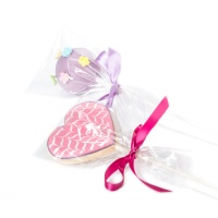 Sac en plastique transparent pour bonbons de 10 x 20 cm - Decora - 50 unités