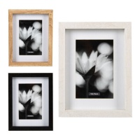 Cadre pour photo de 10 x 15 cm Marguerite noir et blanc