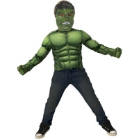 Déguisement de Hulk avec débardeur musclé, masque et gants pour enfant