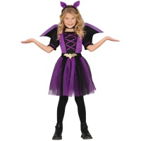 Costume de chauve-souris lilas pour fille