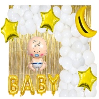 Kit de ballons Baby Shower - Monkey Business - 60 unités