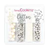 Kit de sprinkles variés Cotton de 61 gr - scrapcooking