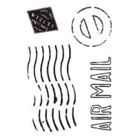 Timbres acryliques de air mail - Artis decor