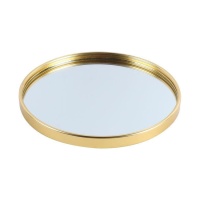 Vide-poches miroir doré de 20 cm - DCasa