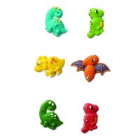 Figurines en sucre de dinosaures jurassiques - Decora - 6 unités