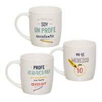 Tasse de 350 ml pour Professeur avec message - 1 unité