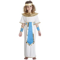 Costume égyptien avec ceinture bleue pour fille