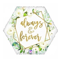 Ballon Hexagonal de Always Forever de 46 cm - Grabo