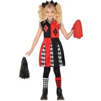 Déguisement de pom-pom girl arlequin pour enfant