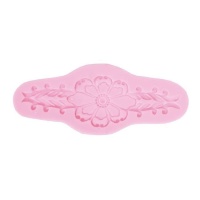 Moule en silicone frise fleur de 14,7 x 9 cm - Artis decor